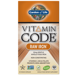 Vitamin Code Raw Iron - 30 Capsules